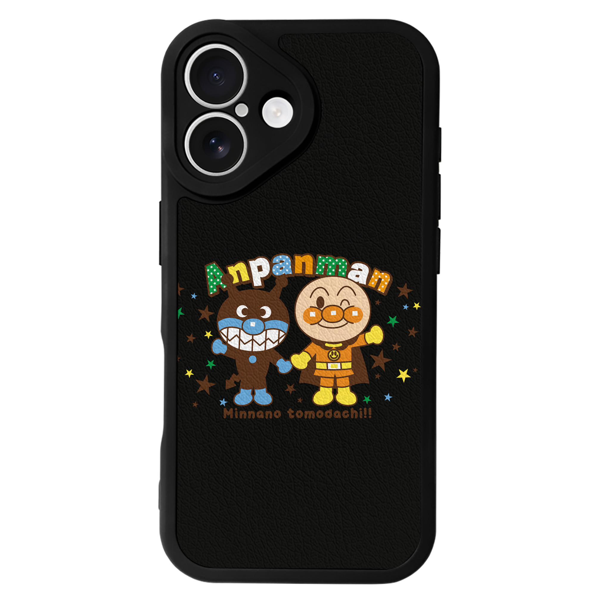 （画像用） アンパンマン Anpanman 【iPhone 16シリーズ対応】シリコンスマホケース（レザー調） 材質：シリコン